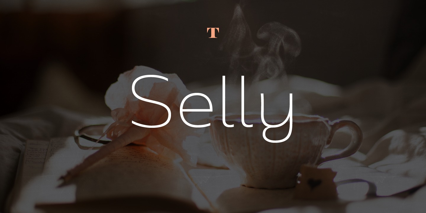 Schriftart Selly